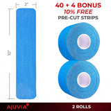 Ajuvia™ Advanced Professional Kinesiology Tape precut double rolls - ws