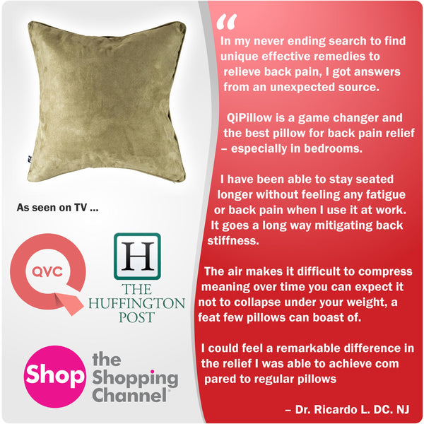 Back Support Pillow - Clinically Tested Design & Results