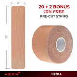 Ajuvia™ Advanced Professional Kinesiology Tape precut single roll - ws