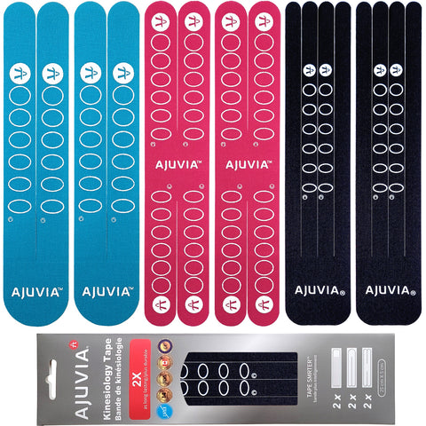 Ajuvia™ Advanced Professional Kinesiology Tape precut flat - ws