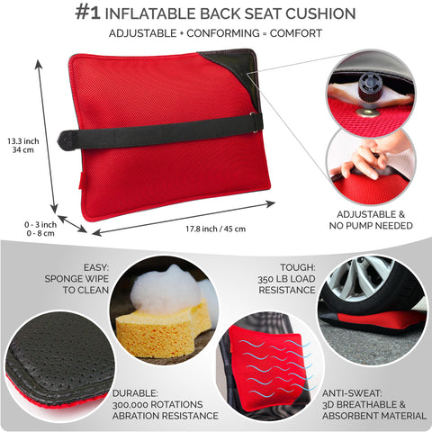 AJUVIA Back Vitalizer - Car Lumbar Support for Driving Seat - Car Pillow  for Driving Seat - Lumbar Support for Office Chair Back Support Lumbar