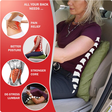 Qi Orthopedic Pillow™ - Lumbar Back Posture Pain Relief - Buy